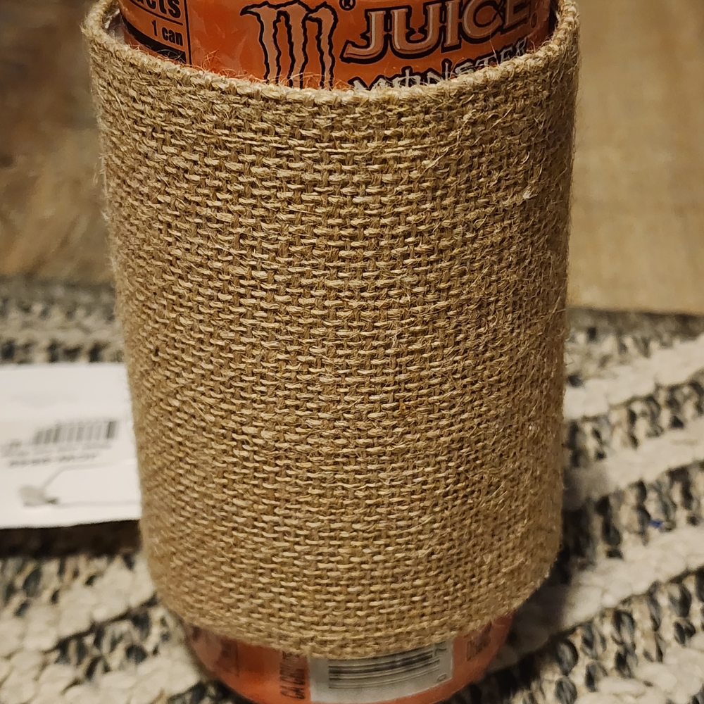 5/$15 Bundle Deal Burlap Jute Sleeve Can Koozie Nwt